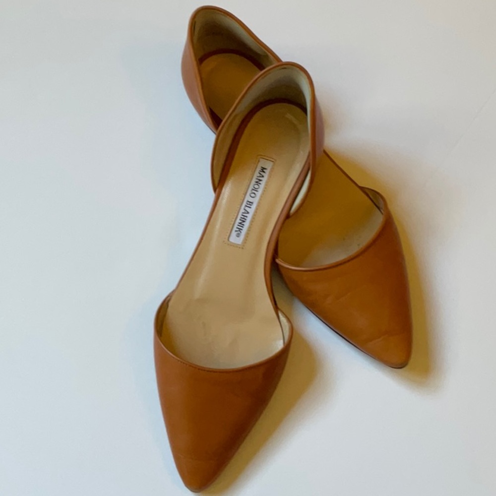 Manolo Blahnik flats/D’orsay flats